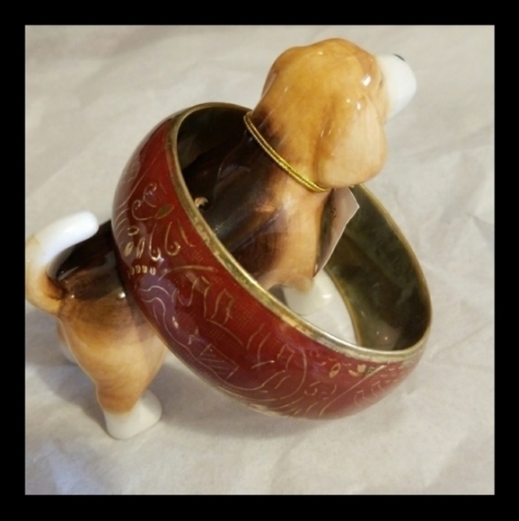 Vintage enamel bangle - Picture 7 of 7